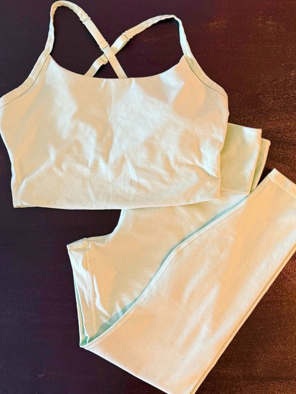 Savage X Fenty Mint Green Activewear Set XL Sports Bra Leggings